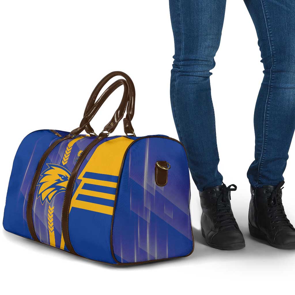 West Coast Eagles Travel Bag Modern Geometric Sports Graphic Style