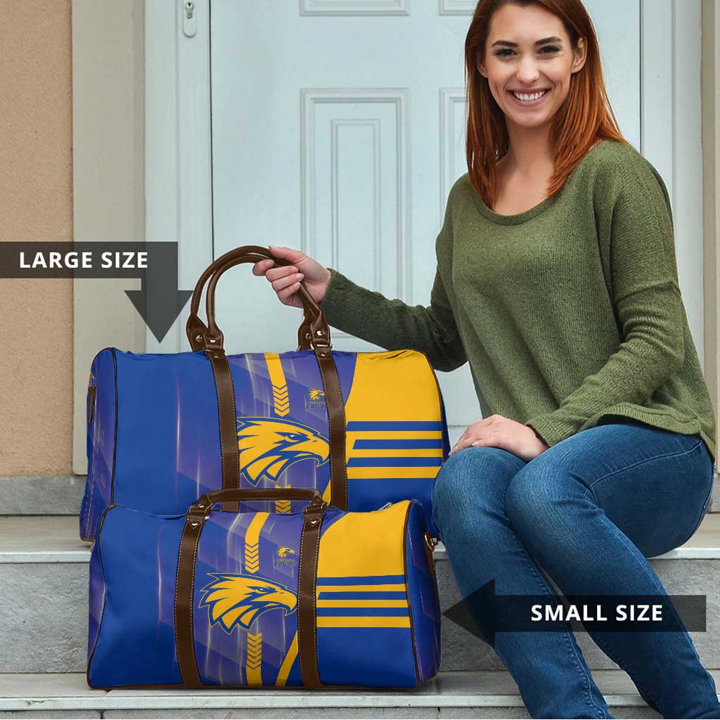 West Coast Eagles Travel Bag Modern Geometric Sports Graphic Style