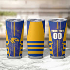 Personalized West Coast Eagles Tumbler Cup Modern Geometric Sports Graphic Style