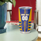 Personalized West Coast Eagles Tumbler Cup Modern Geometric Sports Graphic Style