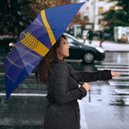 West Coast Eagles Umbrella Modern Geometric Sports Graphic Style