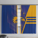 West Coast Eagles Window Curtain Modern Geometric Sports Graphic Style