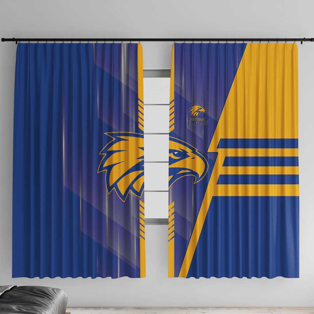 West Coast Eagles Window Curtain Modern Geometric Sports Graphic Style