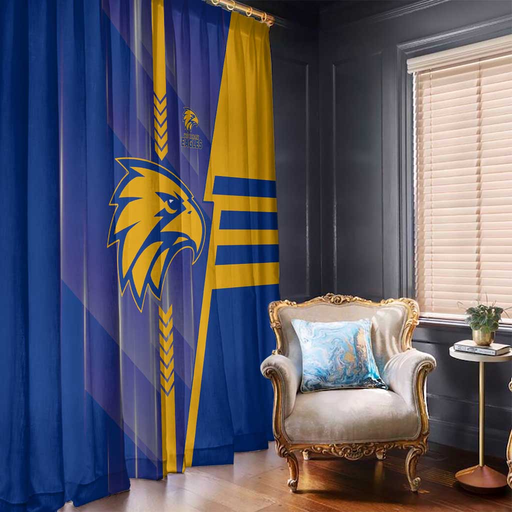 West Coast Eagles Window Curtain Modern Geometric Sports Graphic Style