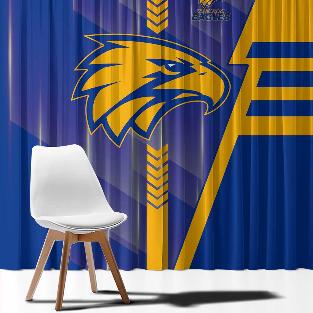 West Coast Eagles Window Curtain Modern Geometric Sports Graphic Style