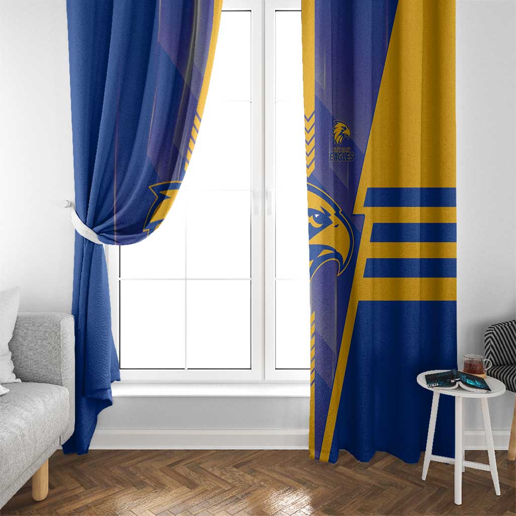 West Coast Eagles Window Curtain Modern Geometric Sports Graphic Style
