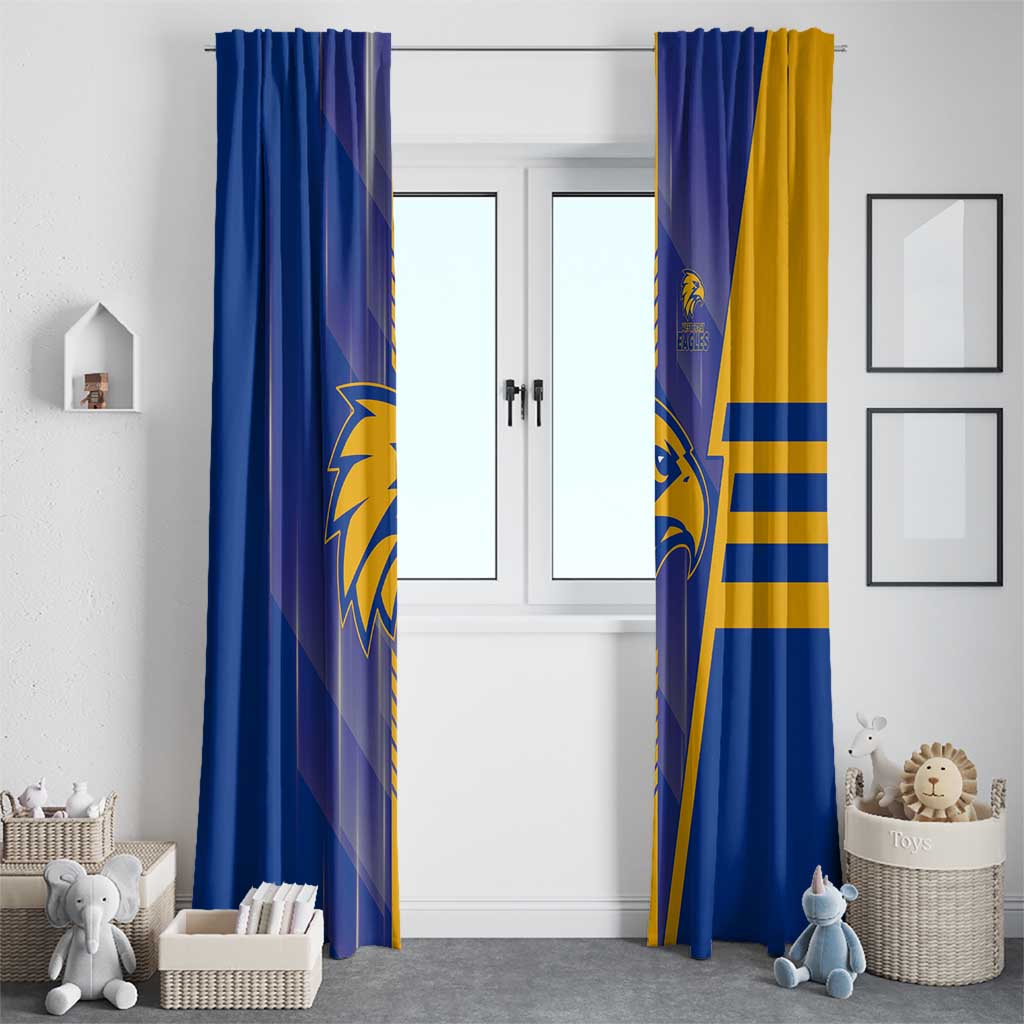West Coast Eagles Window Curtain Modern Geometric Sports Graphic Style