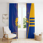 West Coast Eagles Window Curtain Modern Geometric Sports Graphic Style