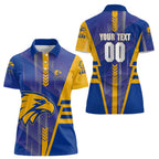 Personalized West Coast Eagles Women Polo Shirt Modern Geometric Sports Graphic Style