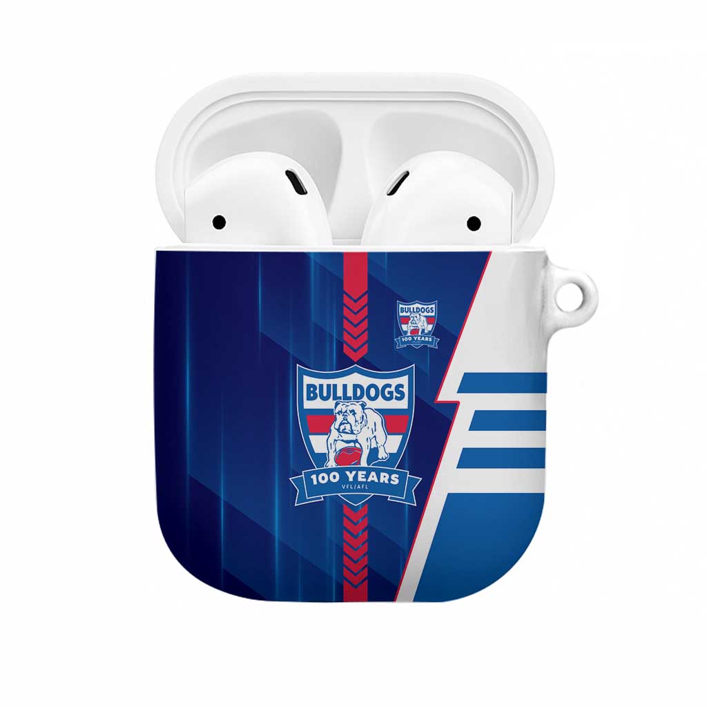 Western Bulldogs AirPods Case Modern Geometric Sports Graphic Style
