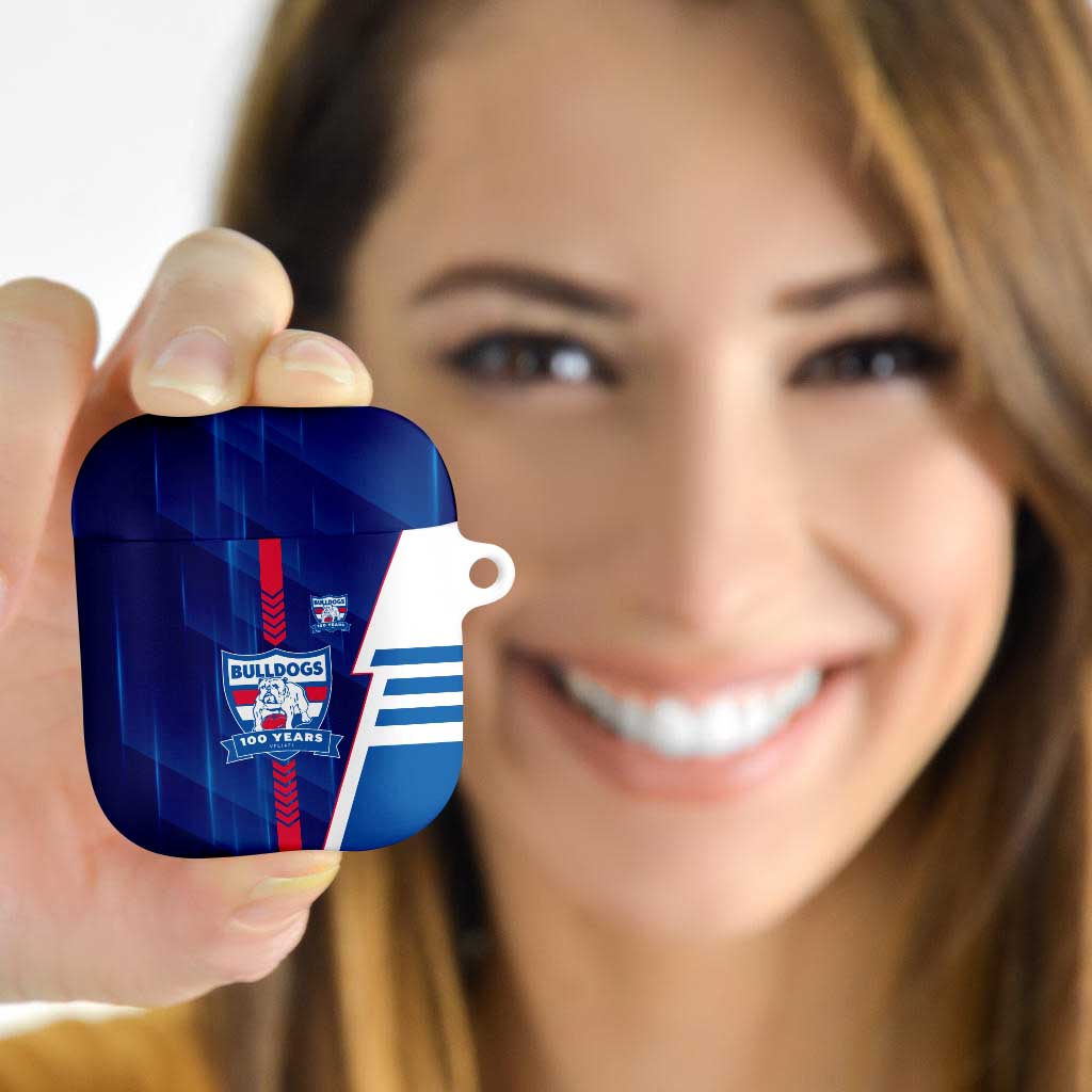 Western Bulldogs AirPods Case Modern Geometric Sports Graphic Style