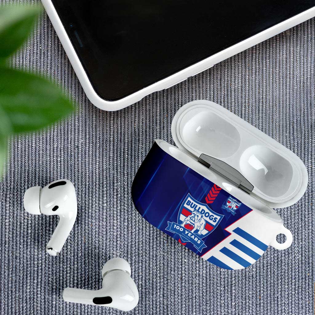 Western Bulldogs AirPods Case Modern Geometric Sports Graphic Style