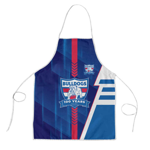 Western Bulldogs Apron Modern Geometric Sports Graphic Style