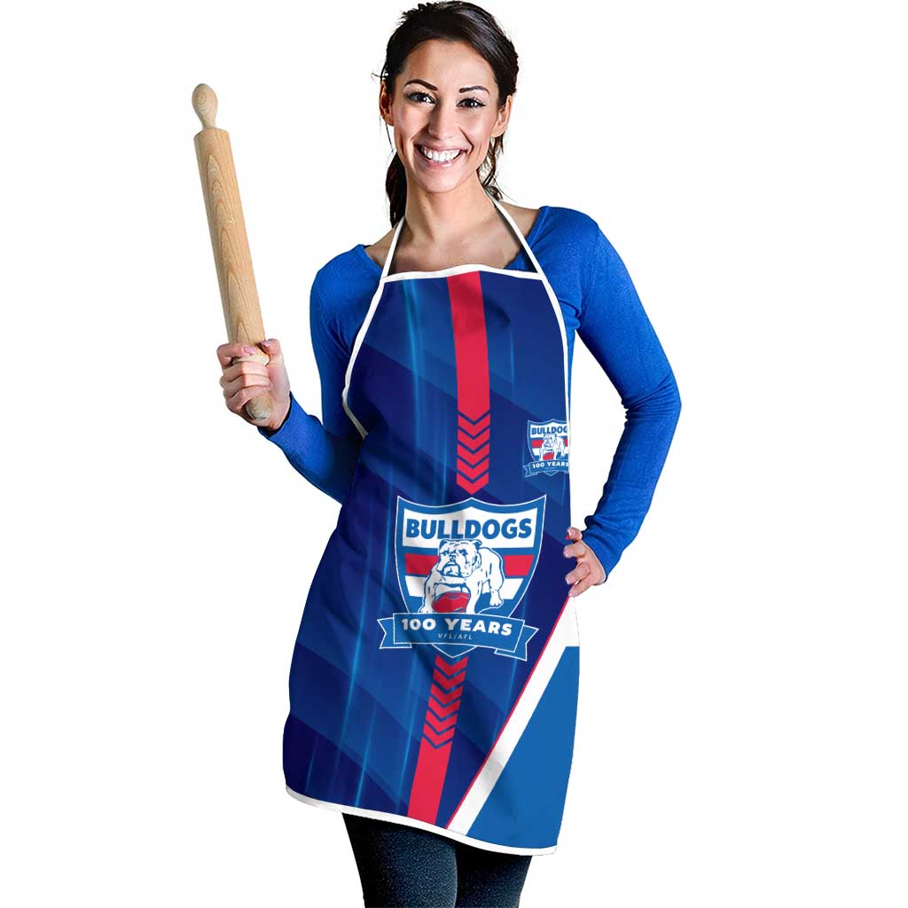 Western Bulldogs Apron Modern Geometric Sports Graphic Style