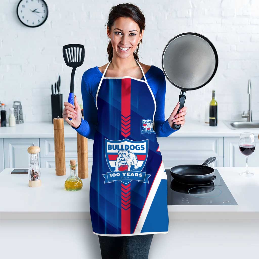 Western Bulldogs Apron Modern Geometric Sports Graphic Style