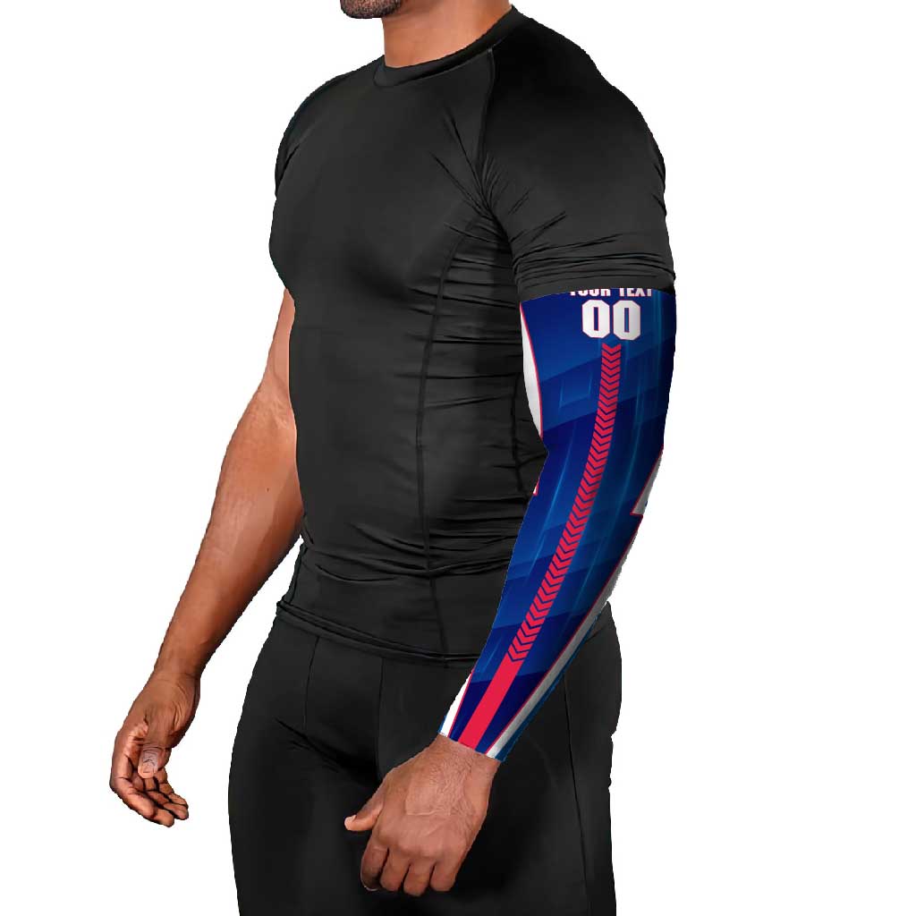 Personalized Western Bulldogs Arm Sleeves Modern Geometric Sports Graphic Style