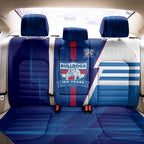 Western Bulldogs Back Car Seat Cover Modern Geometric Sports Graphic Style