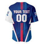 Personalized Western Bulldogs Baseball Jersey Modern Geometric Sports Graphic Style