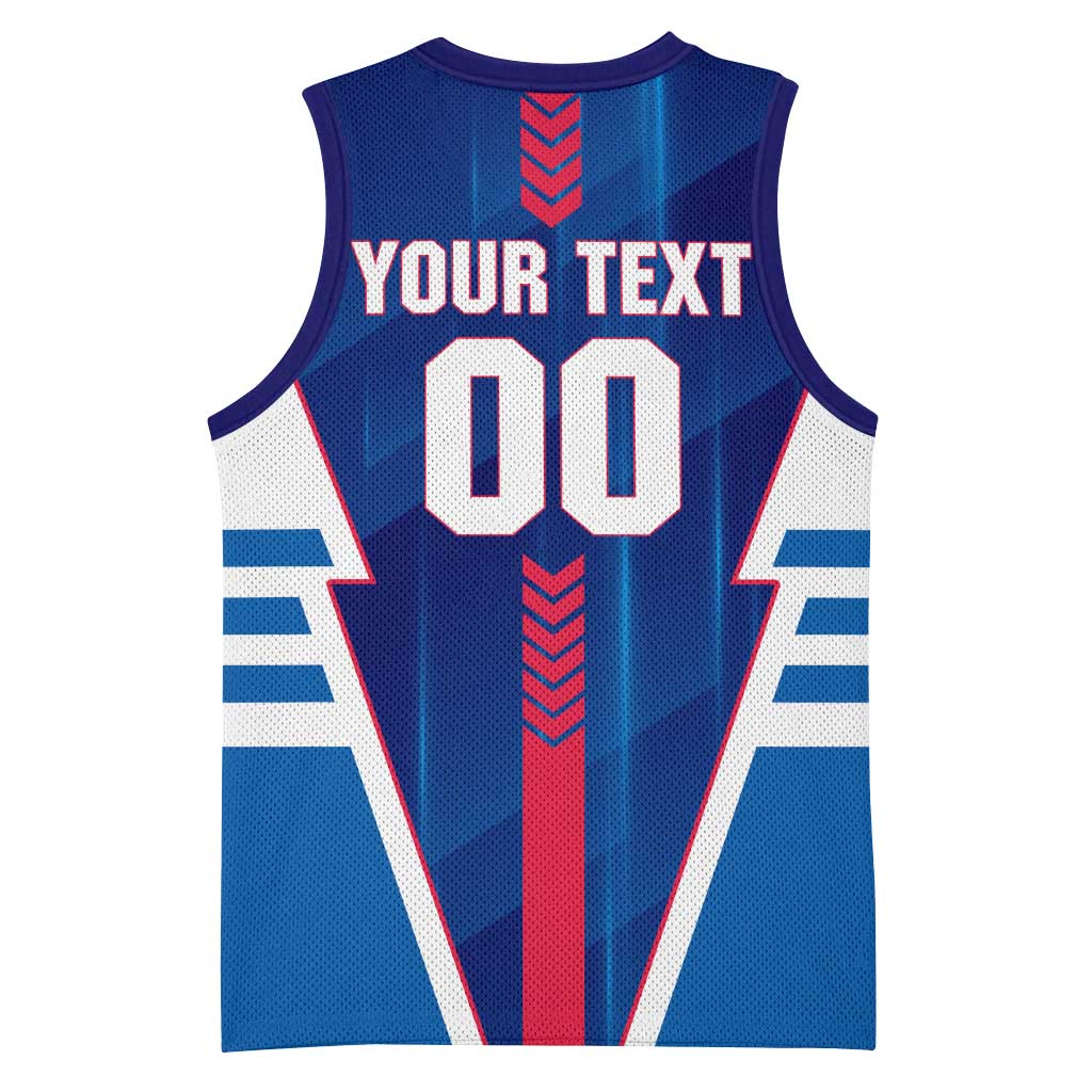 Personalized Western Bulldogs Basketball Jersey Modern Geometric Sports Graphic Style