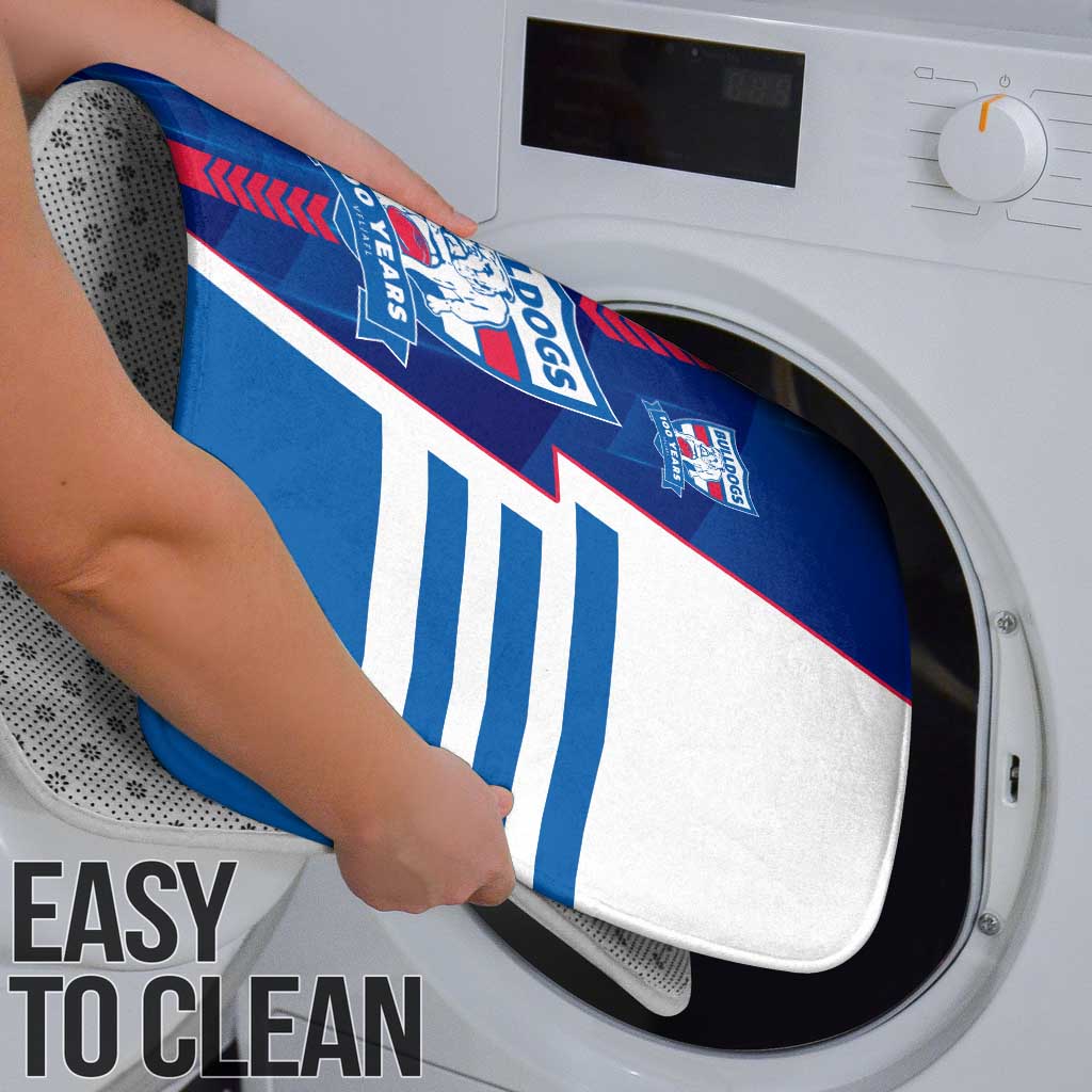 Western Bulldogs Bathroom Set Modern Geometric Sports Graphic Style