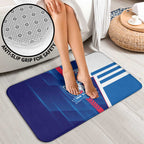 Western Bulldogs Bathroom Set Modern Geometric Sports Graphic Style