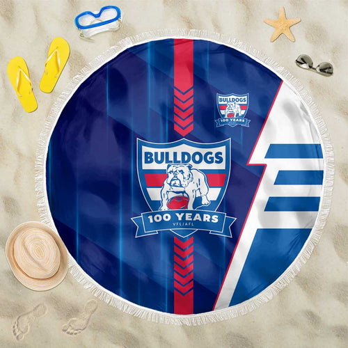 Western Bulldogs Beach Blanket Modern Geometric Sports Graphic Style