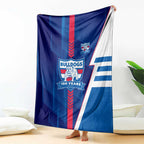 Western Bulldogs Blanket Modern Geometric Sports Graphic Style