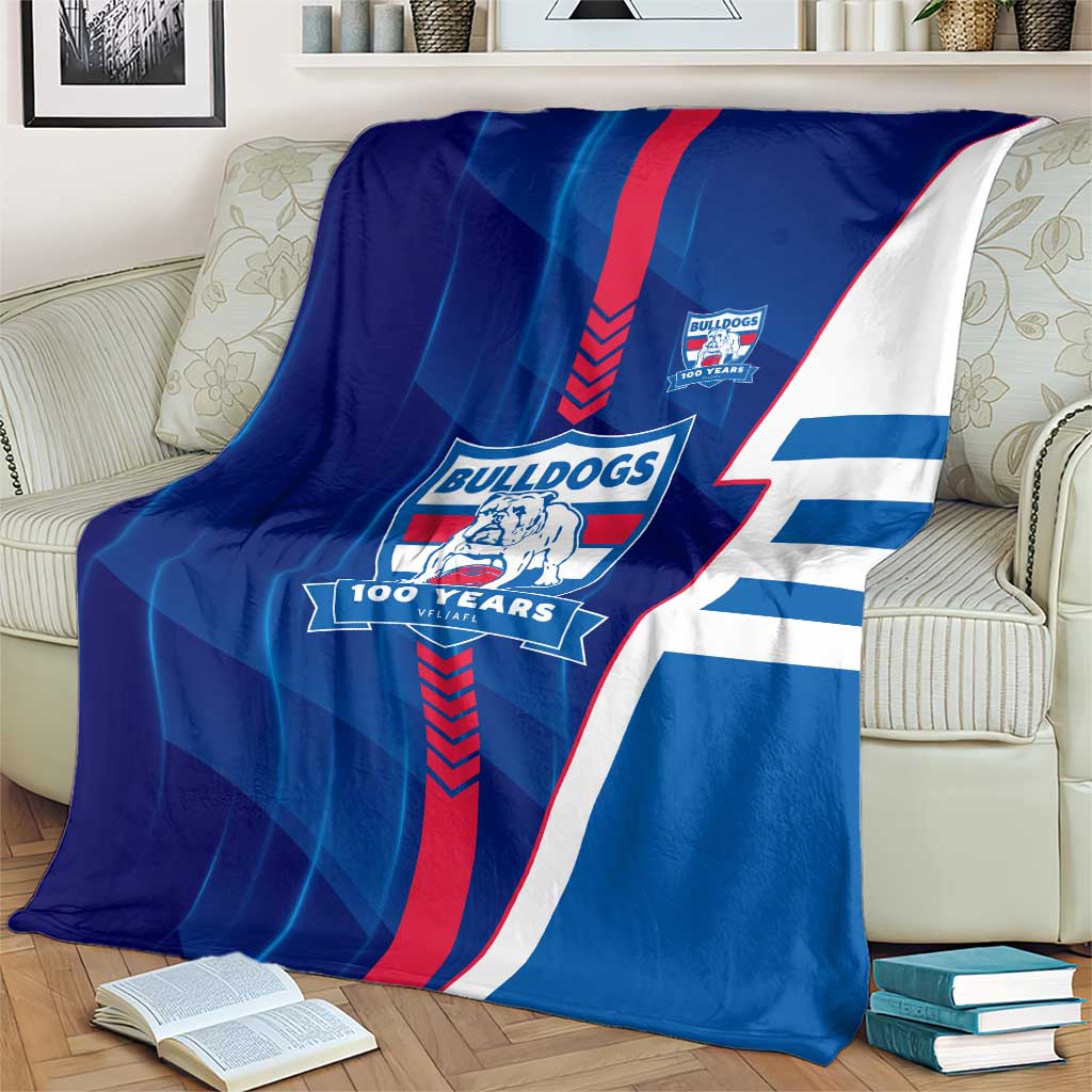 Western Bulldogs Blanket Modern Geometric Sports Graphic Style