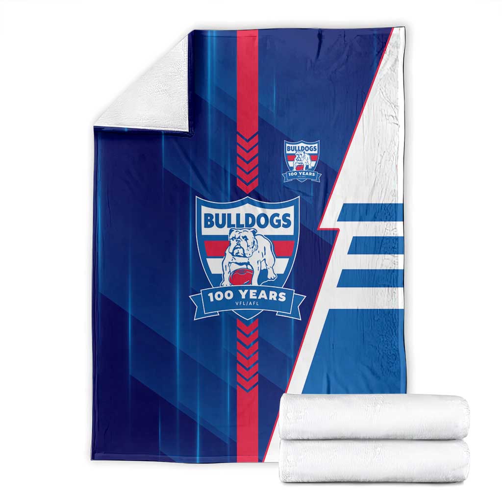 Western Bulldogs Blanket Modern Geometric Sports Graphic Style