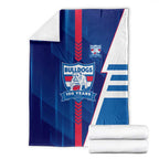 Western Bulldogs Blanket Modern Geometric Sports Graphic Style