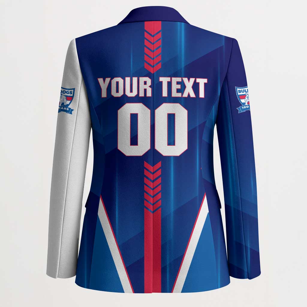 Personalized Western Bulldogs Blazer Modern Geometric Sports Graphic Style