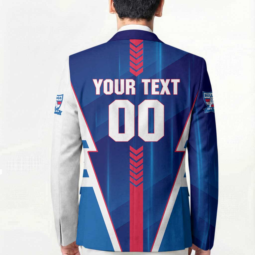 Personalized Western Bulldogs Blazer Modern Geometric Sports Graphic Style