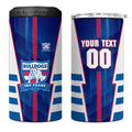 Personalized Western Bulldogs 4 in 1 Can Cooler Tumbler Modern Geometric Sports Graphic Style