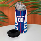 Personalized Western Bulldogs 4 in 1 Can Cooler Tumbler Modern Geometric Sports Graphic Style