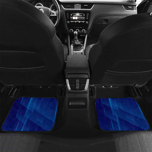 Personalized Western Bulldogs Car Mats Modern Geometric Sports Graphic Style
