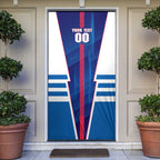 Personalized Western Bulldogs Door Cover Modern Geometric Sports Graphic Style