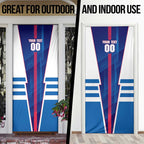 Personalized Western Bulldogs Door Cover Modern Geometric Sports Graphic Style