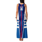 Personalized Western Bulldogs Family Matching Tank Maxi Dress and Hawaiian Shirt Modern Geometric Sports Graphic Style