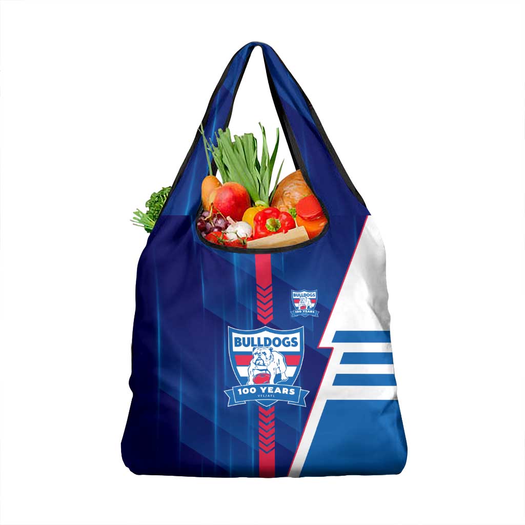 Western Bulldogs Grocery Bag Modern Geometric Sports Graphic Style