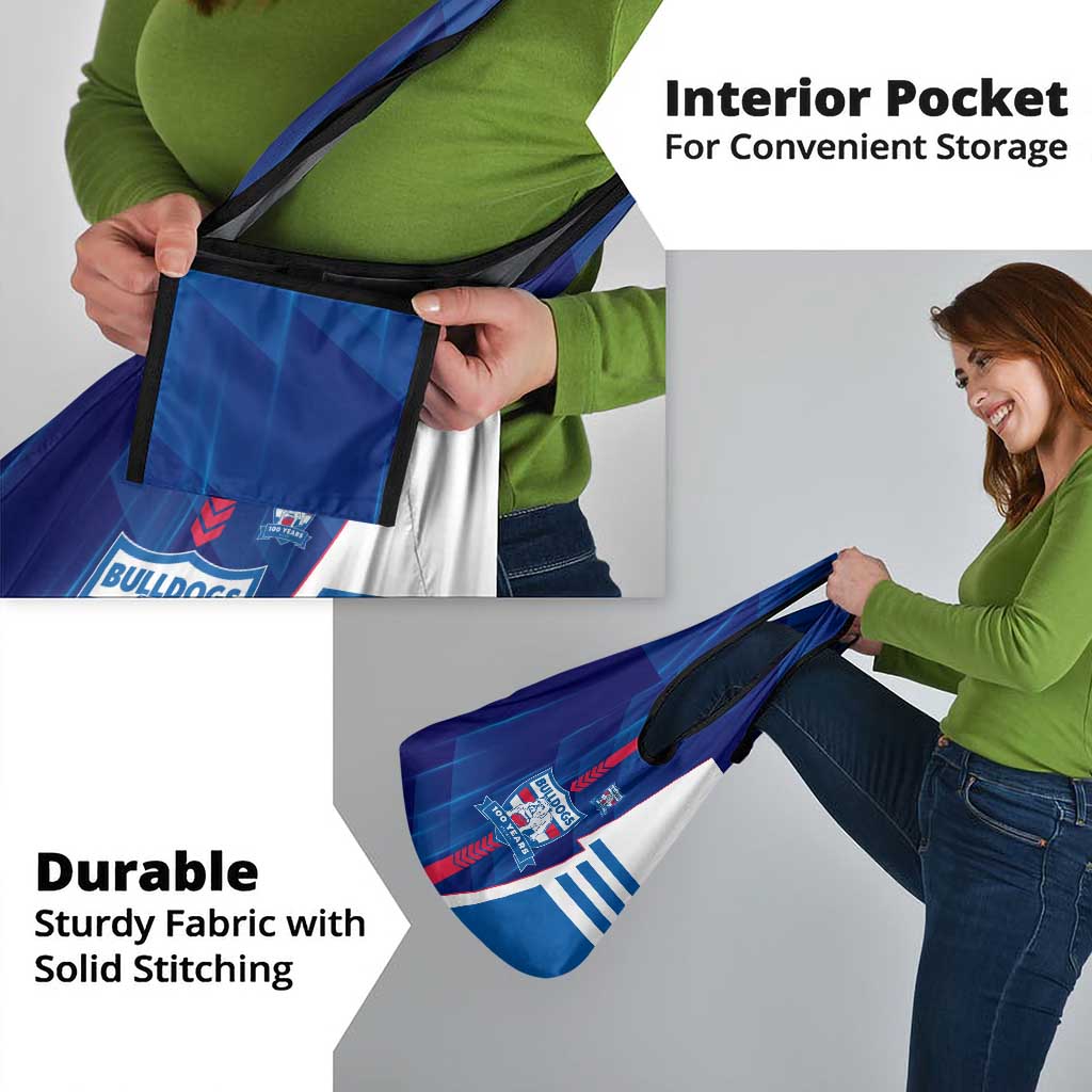 Western Bulldogs Grocery Bag Modern Geometric Sports Graphic Style