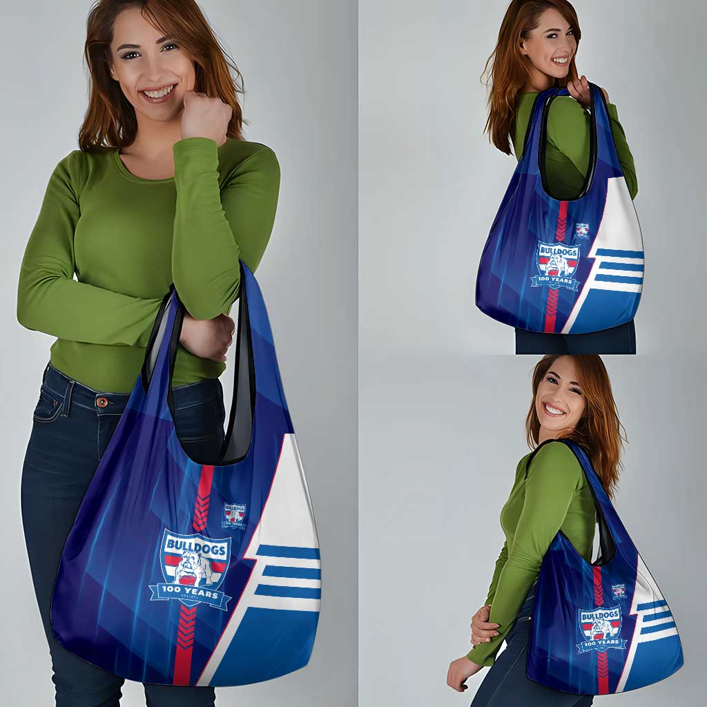 Western Bulldogs Grocery Bag Modern Geometric Sports Graphic Style