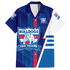 Personalized Western Bulldogs Hawaiian Shirt Modern Geometric Sports Graphic Style