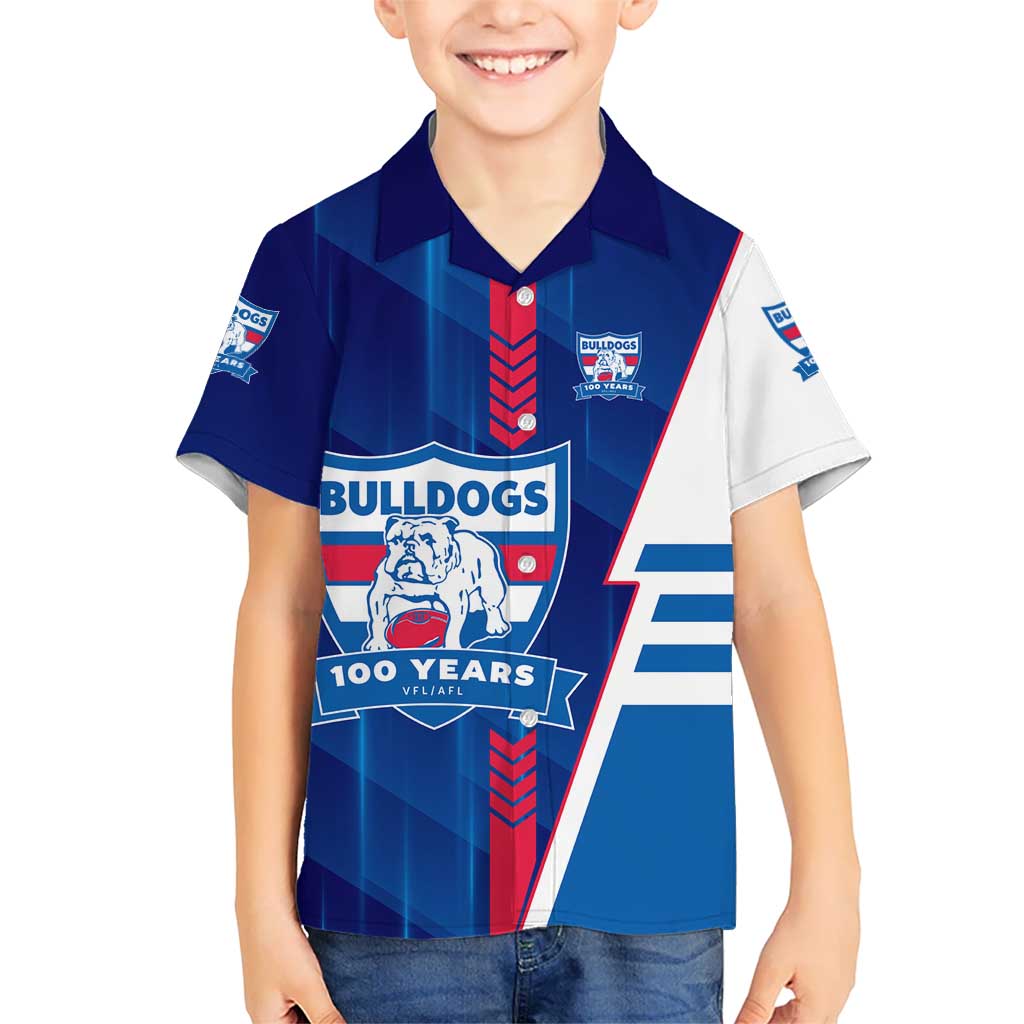 Personalized Western Bulldogs Hawaiian Shirt Modern Geometric Sports Graphic Style
