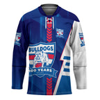Personalized Western Bulldogs Hockey Jersey Modern Geometric Sports Graphic Style