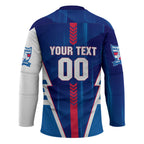 Personalized Western Bulldogs Hockey Jersey Modern Geometric Sports Graphic Style