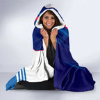 Western Bulldogs Hooded Blanket Modern Geometric Sports Graphic Style