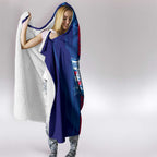 Western Bulldogs Hooded Blanket Modern Geometric Sports Graphic Style