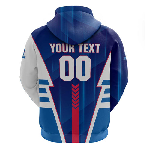 Personalized Western Bulldogs Hoodie Modern Geometric Sports Graphic Style
