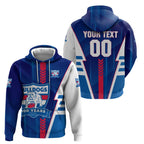 Personalized Western Bulldogs Hoodie Modern Geometric Sports Graphic Style