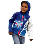 Personalized Western Bulldogs Kid Hoodie Modern Geometric Sports Graphic Style